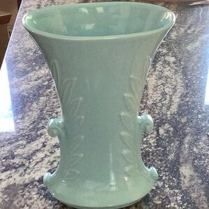 Abingdon Pottery Turquoise Ceramic Vase